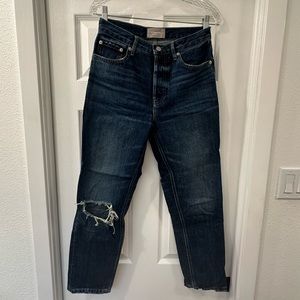 Everlane Cheeky Dark Wash Denim Jeans 27 (perfect condition!)